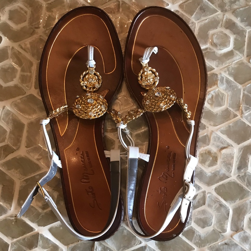 FABULOUS Sesto Meucci Italian embellished ‘Want’ sandals - Picture 6 of 6